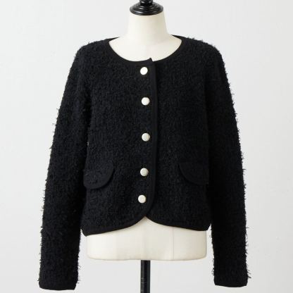 レディースニットチュールジャケット