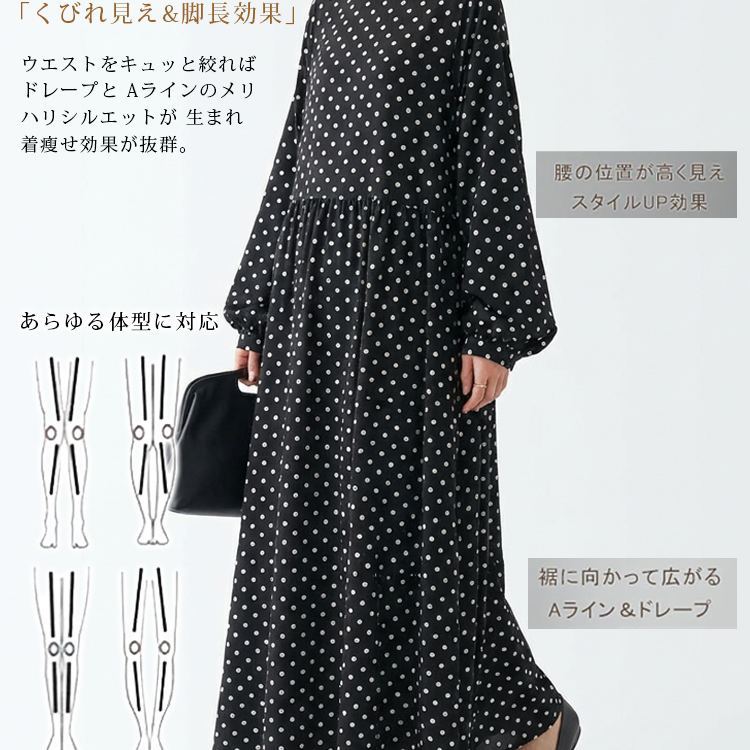 ドットギャザーワンピース