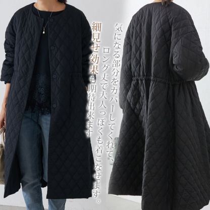 袖バルーンキルトコート