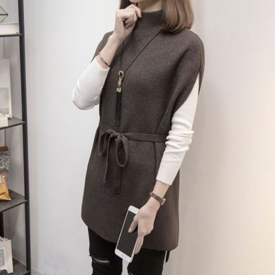 ニット セーター+ハイネック ベスト 2点セット