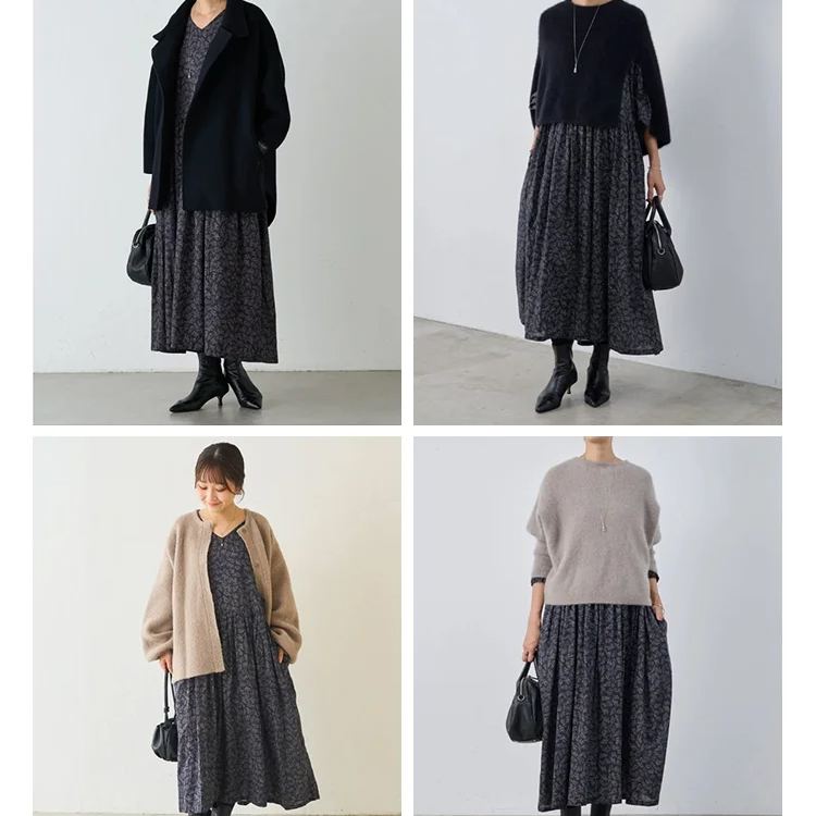 フレンチヴィンテージフラワードレス