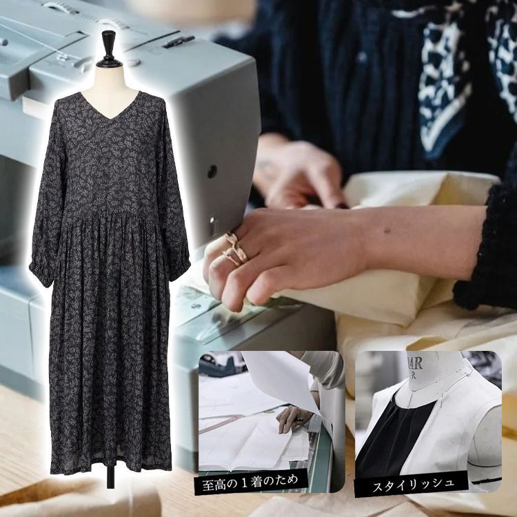 フレンチヴィンテージフラワードレス