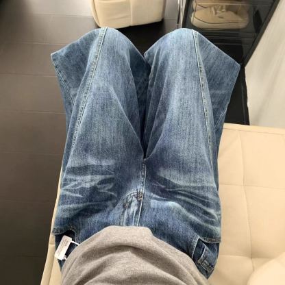 FM-着痩せ効果・カーブデニムパンツ