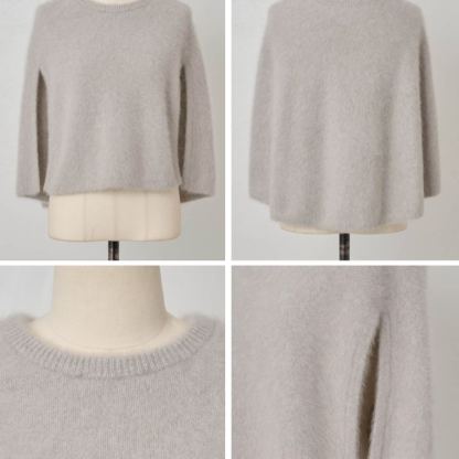 新しい 無地 カジュアル ラウンドネック シンプル ふわふわ ニット