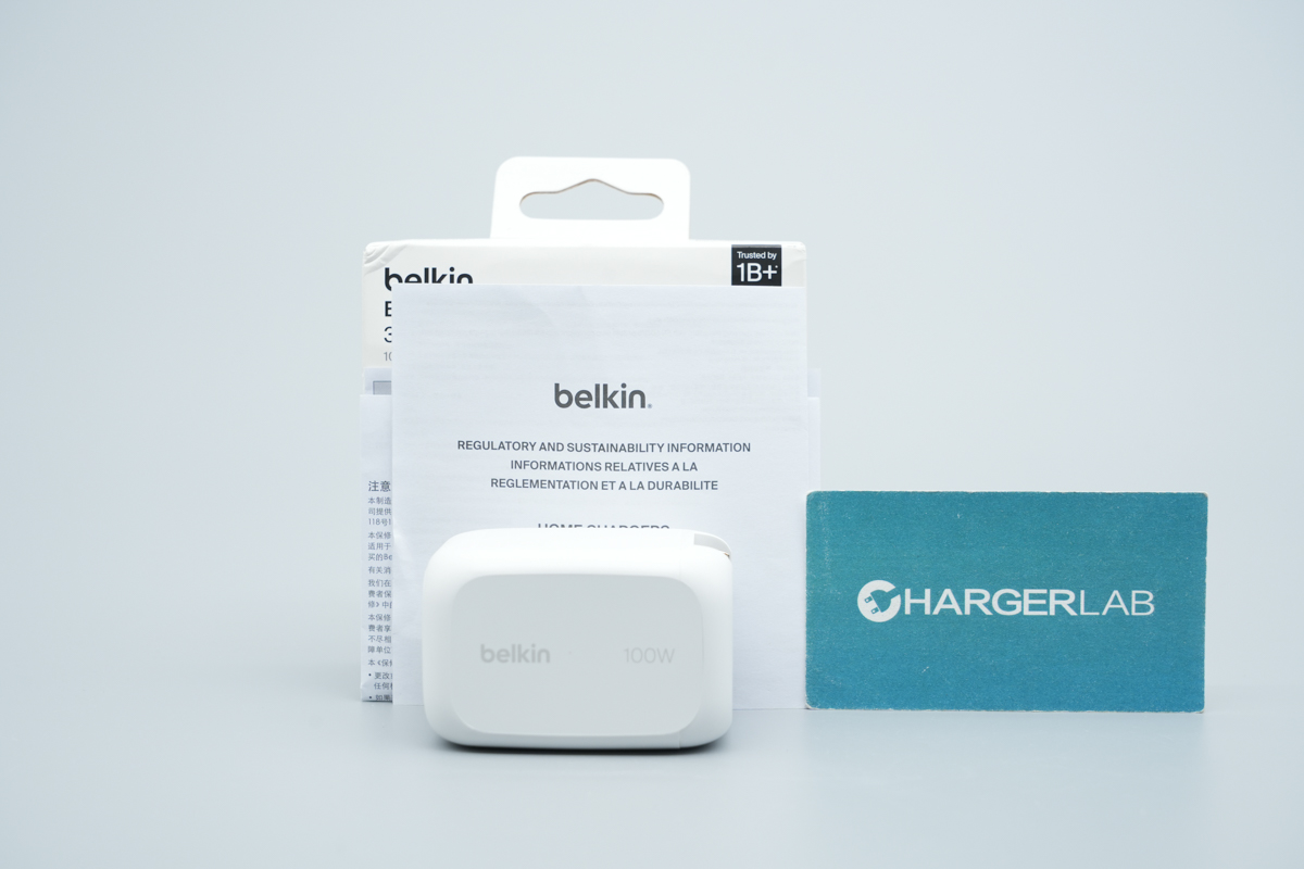 贝尔金100W 2C1A氮化镓快充充电器 WCH016yz