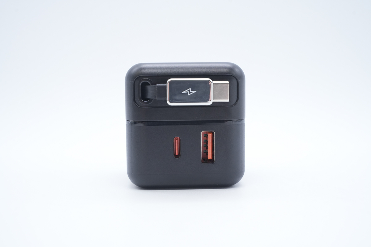 绿巨能67W 2C1A拉拉线氮化镓充电器 ZD-AF65CN001