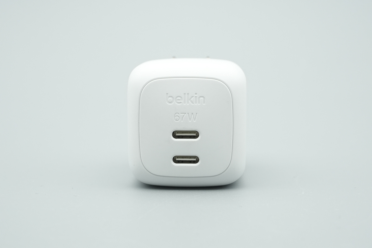 Belkin贝尔金67W双USB-C氮化镓充电器 WCH020yz