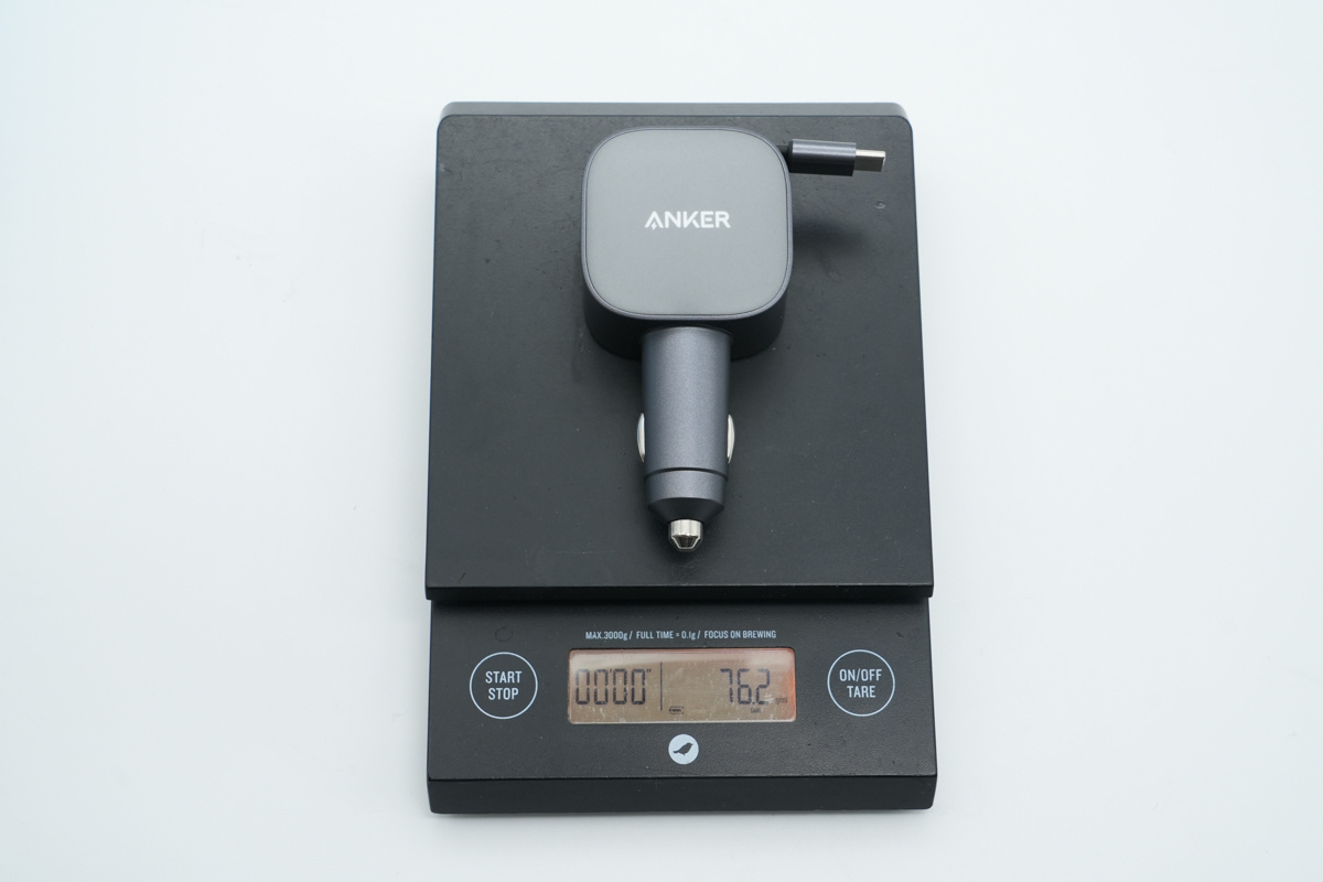 ANKER安克Nano 75W拉拉线车充 A2738