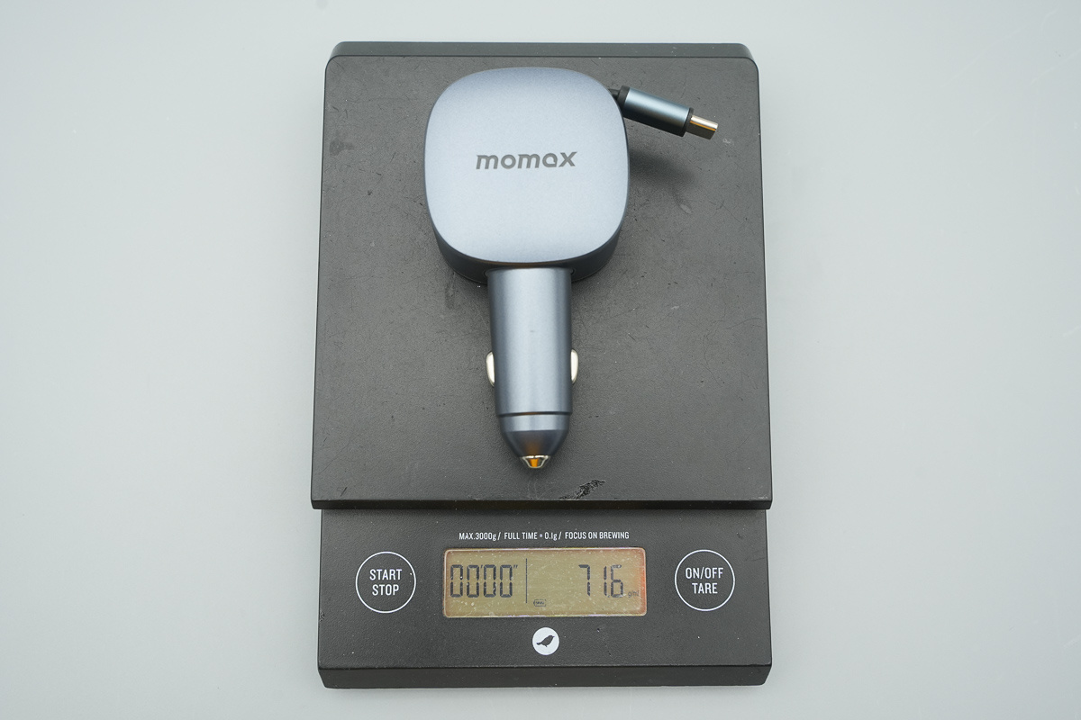 MOMAX摩米士60W 2C1A拉拉线车充 UC19