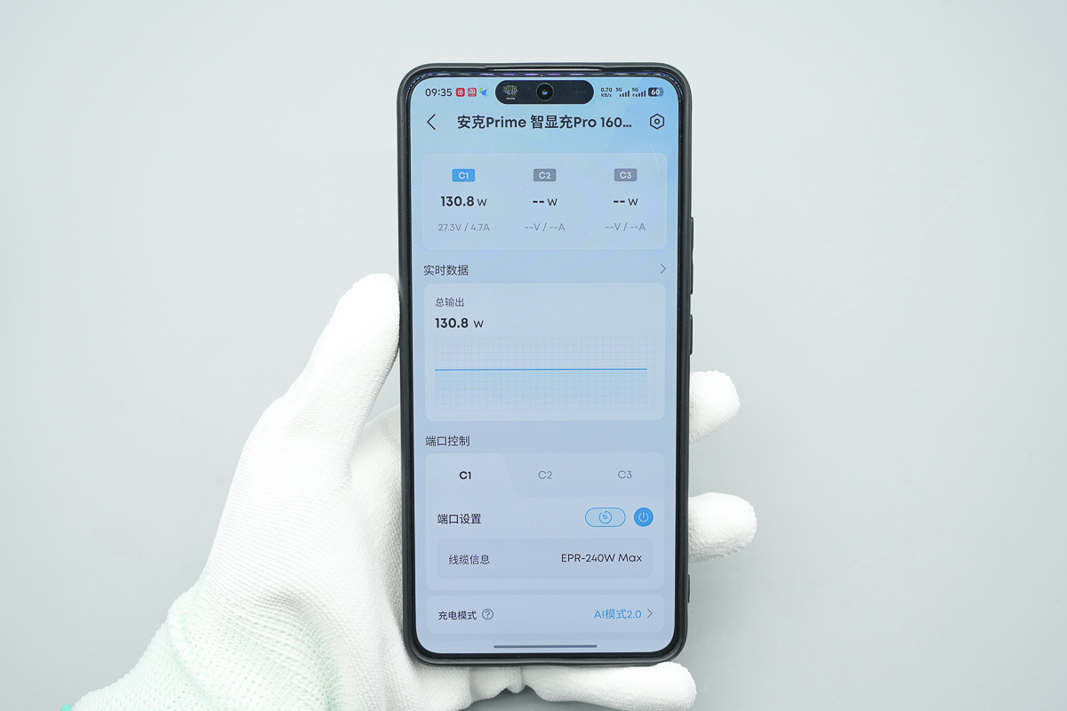 ANKER安克Prime智显充Pro 160W氮化镓充电器 A2687