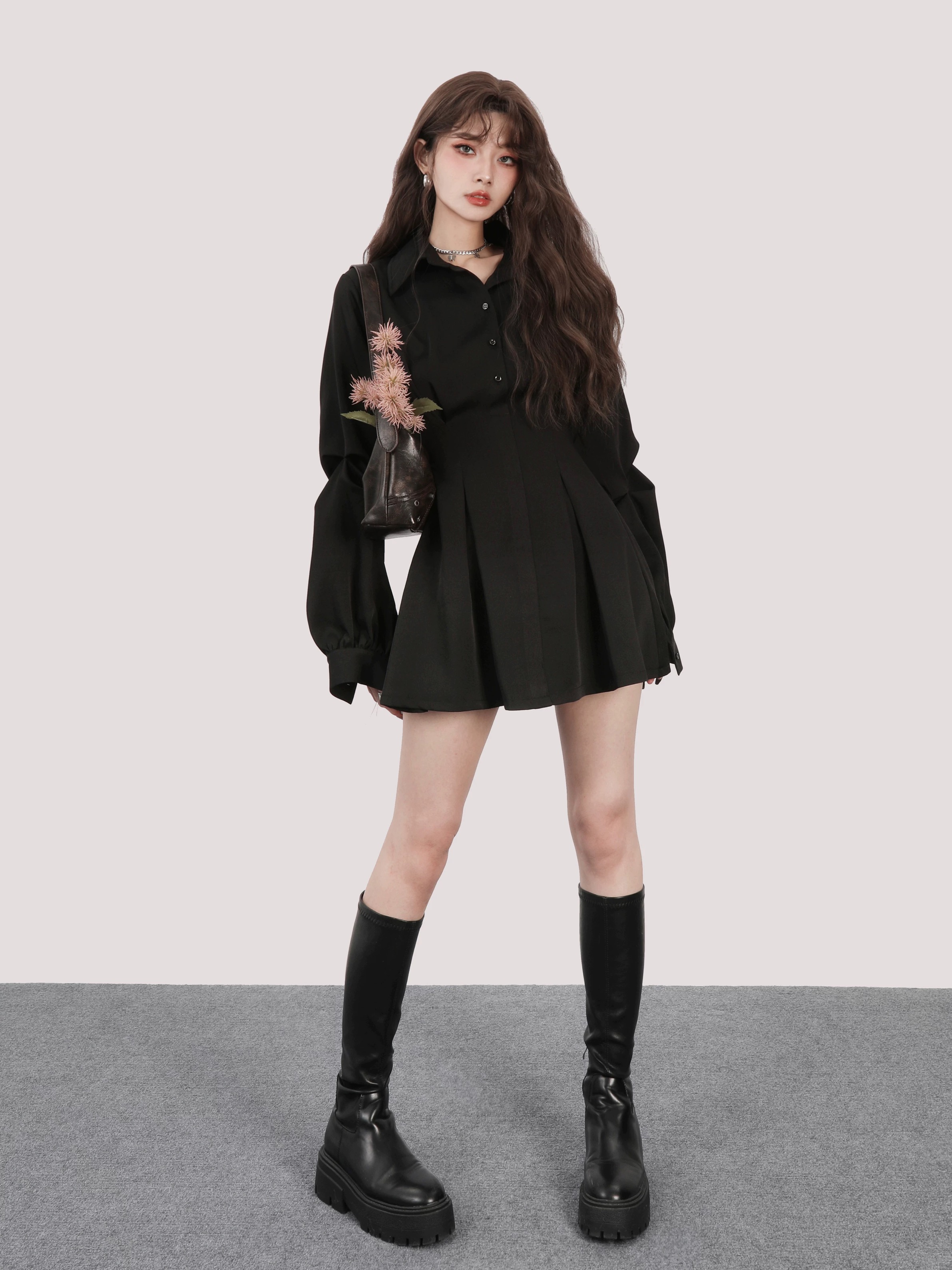 Pleated Shirt Mini(プリーテッドシャツミニ)