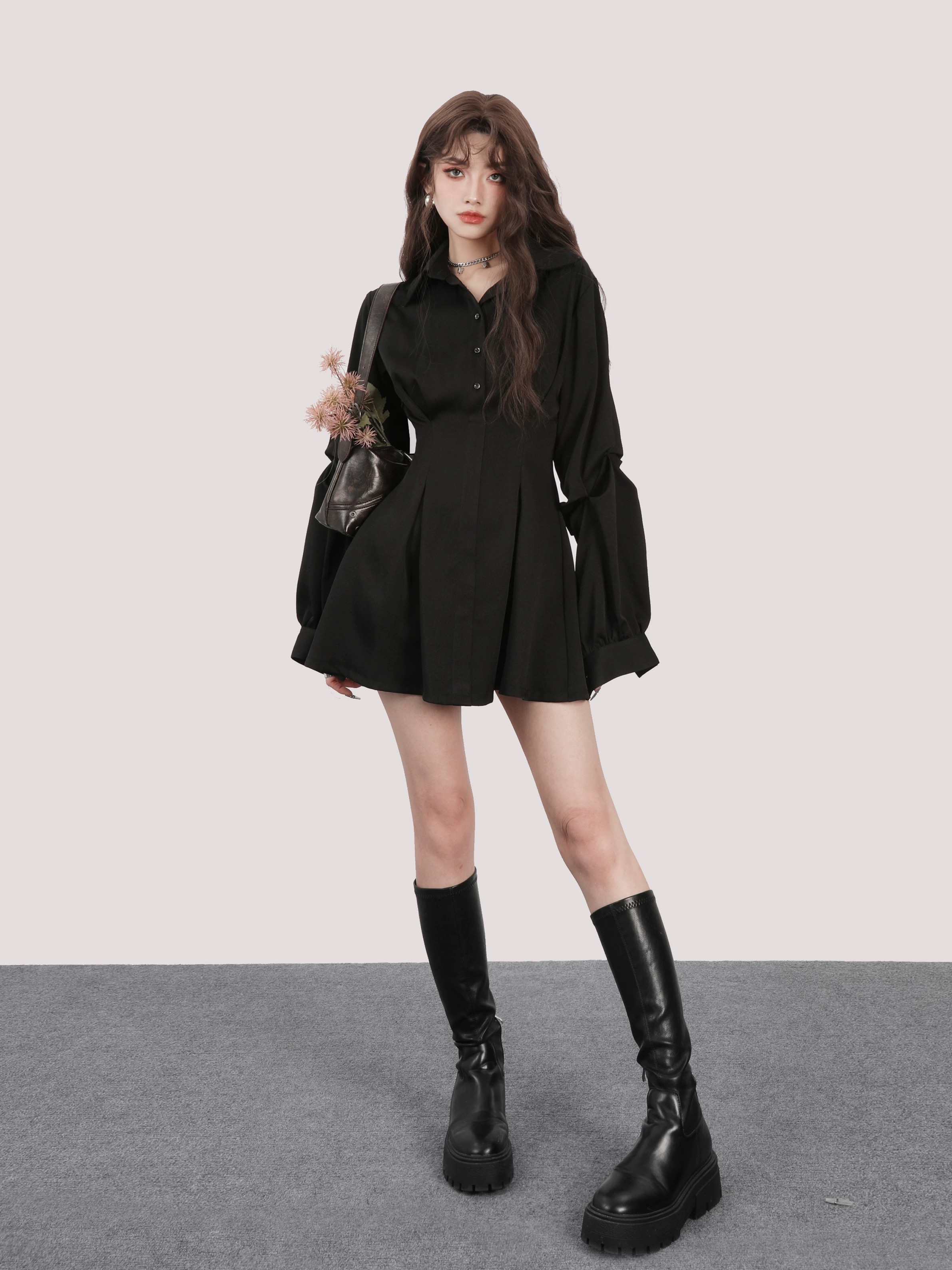 Pleated Shirt Mini(プリーテッドシャツミニ)