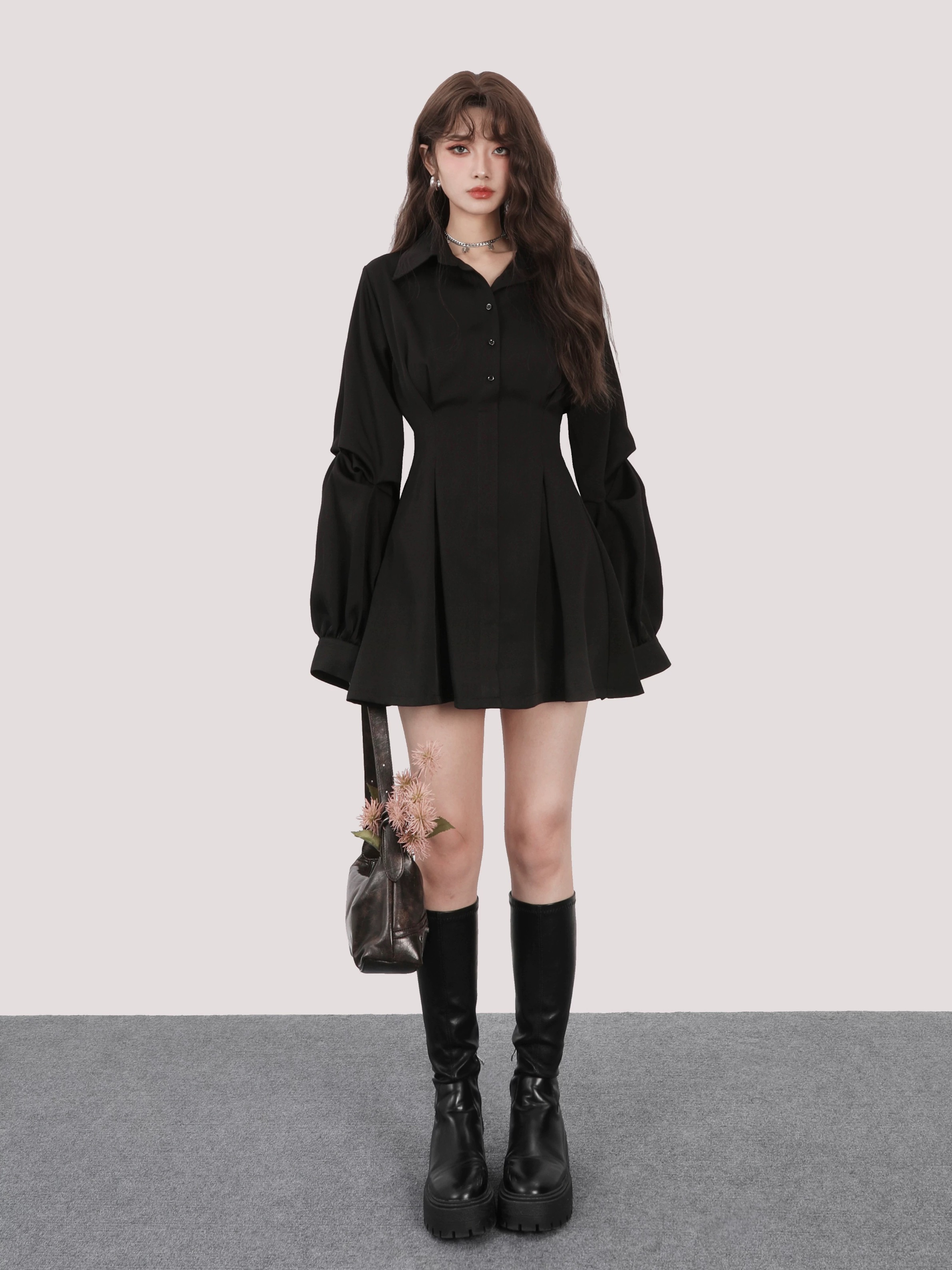 Pleated Shirt Mini（プリーテッドシャツミニ）