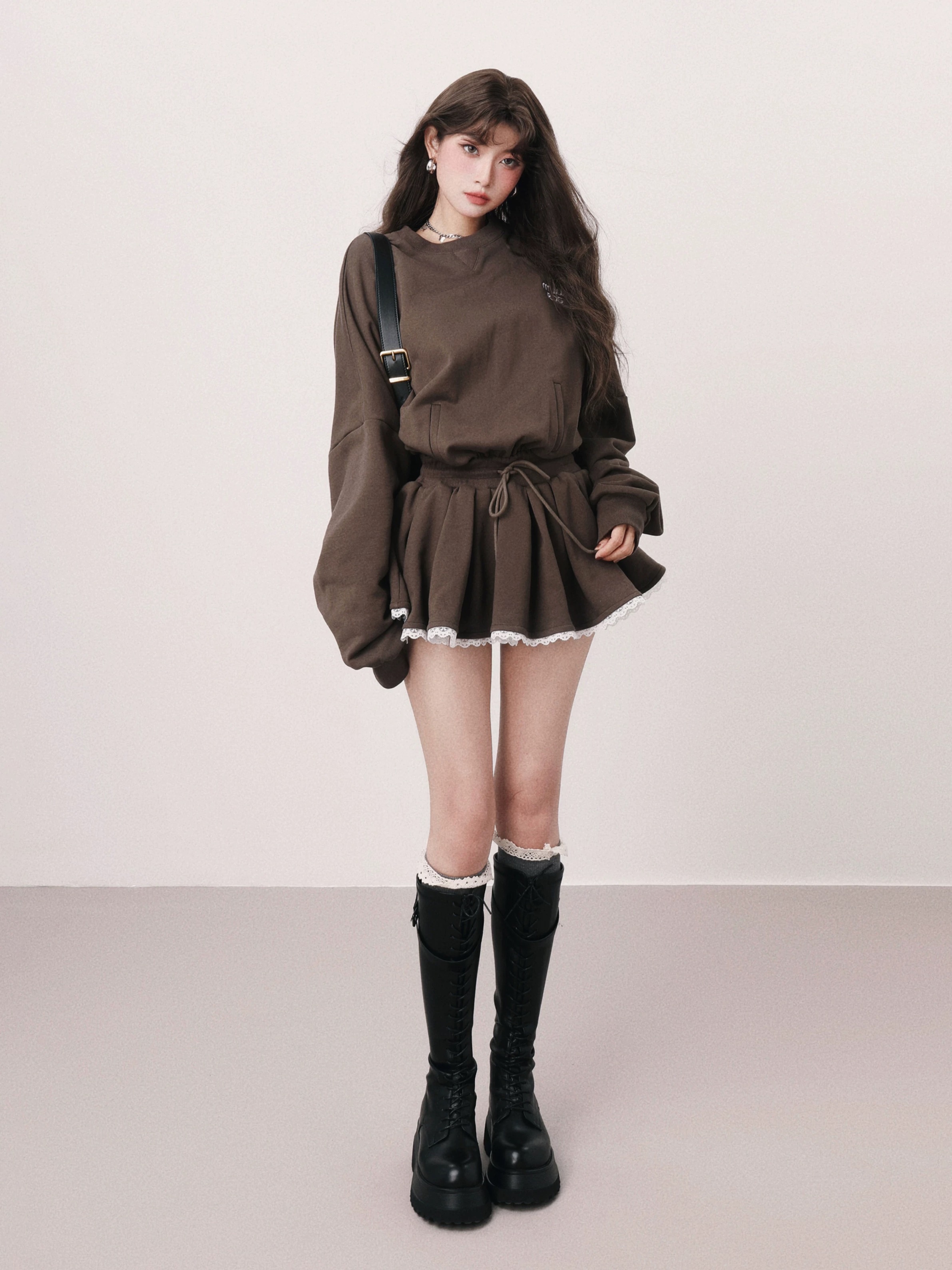 Lace Trim Sweat Onepiece(レーストリムスウェットワンピース)