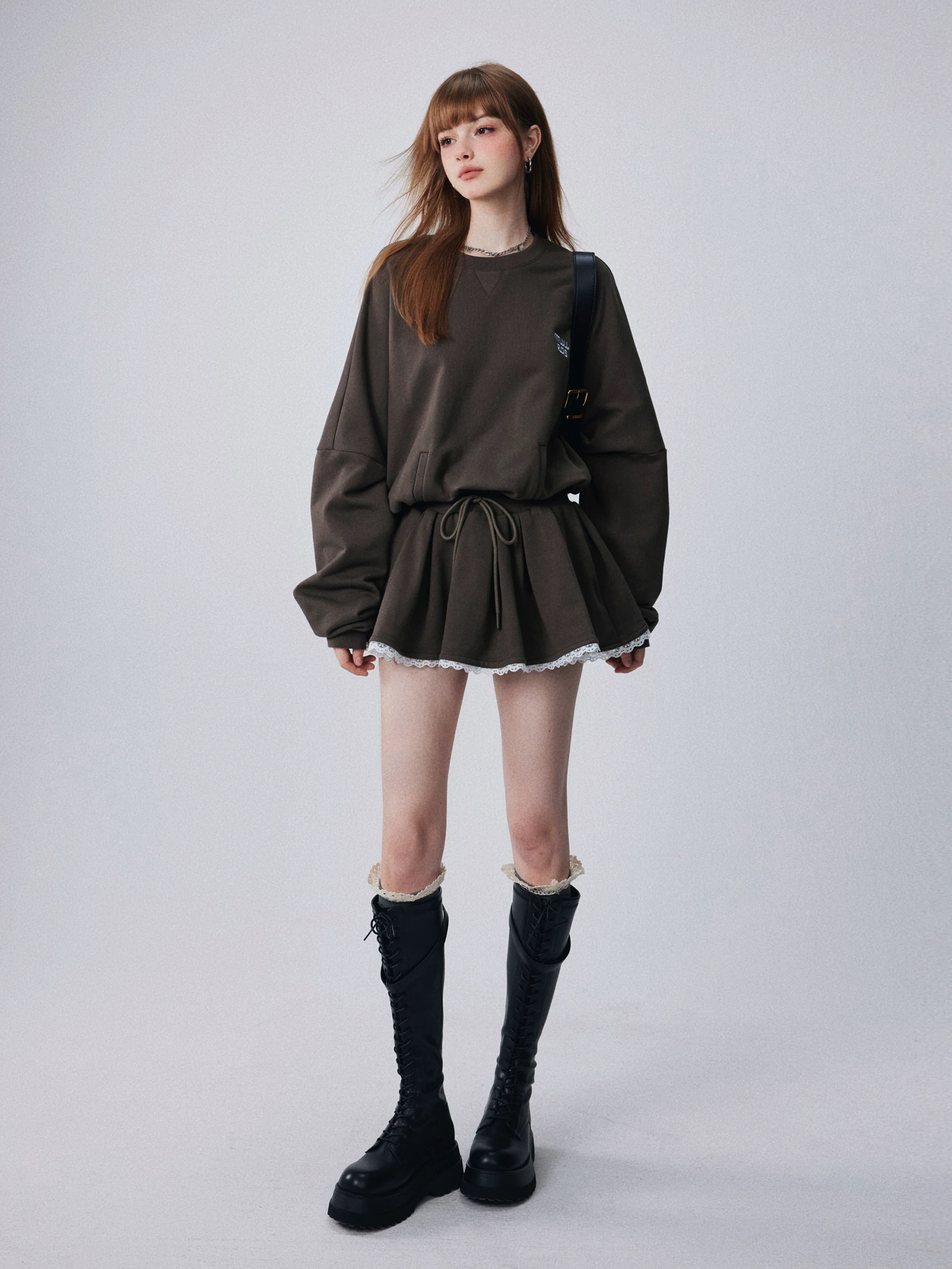 Lace Trim Sweat Onepiece(レーストリムスウェットワンピース)