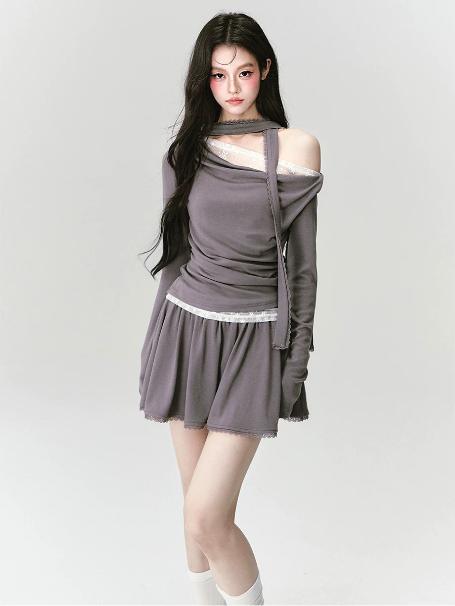 Off-Shoulder Layered Set-up(オフショルダーレイヤードセットアップ)