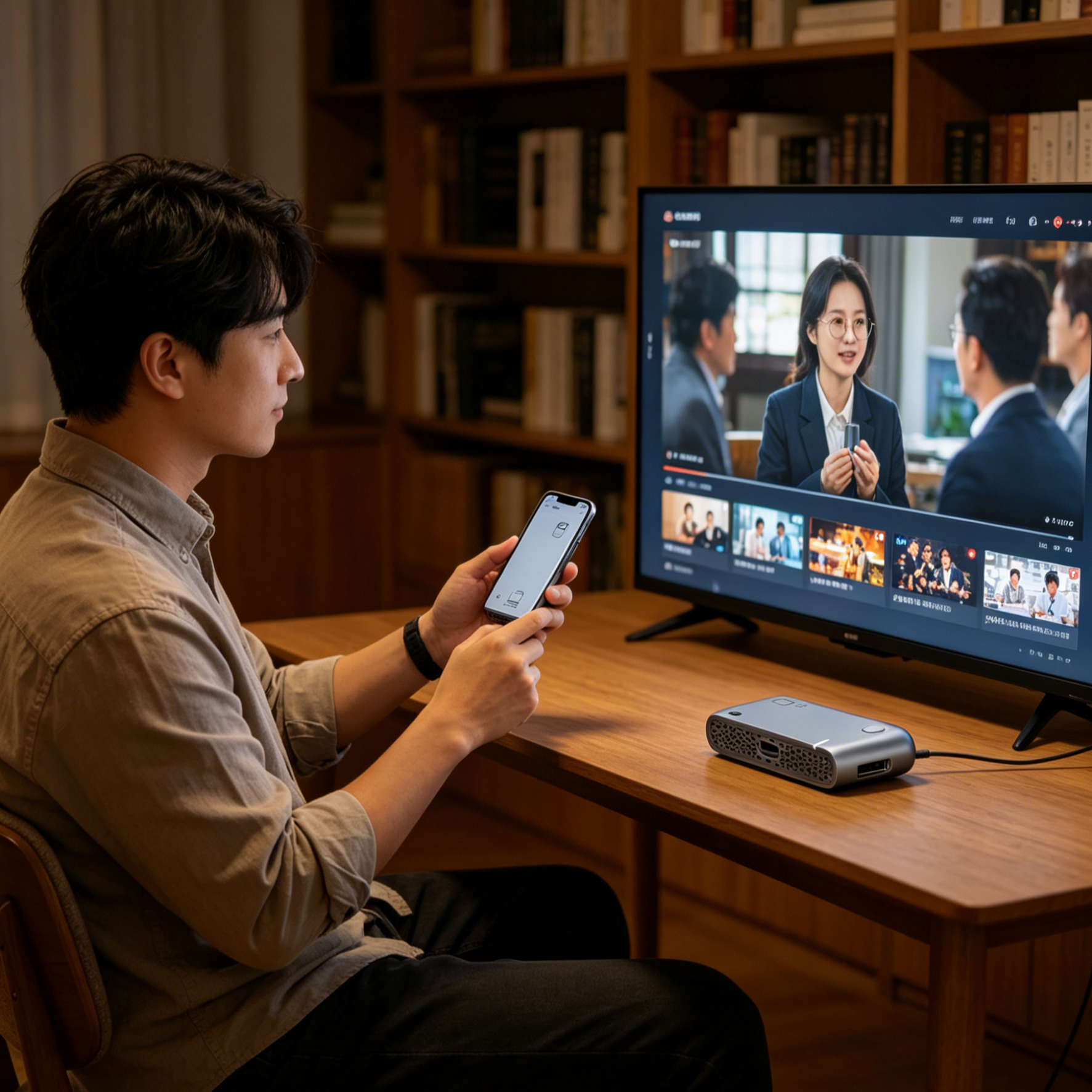 Vezeték Nélküli Képernyőtükröző Adapter | Ultra HD 4K, Akadozásmentes Plug & Play TV Okosító