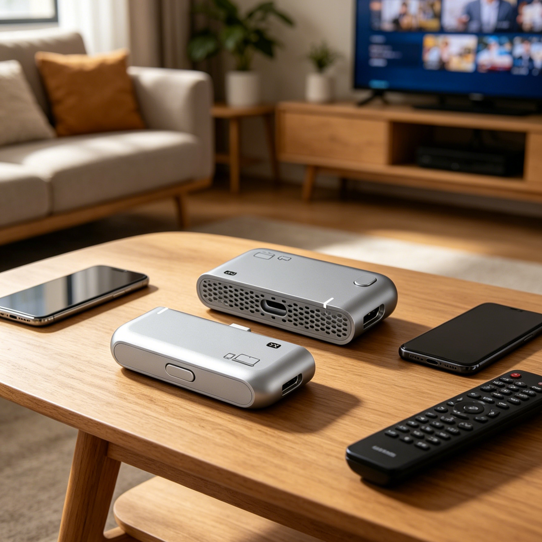Vezeték Nélküli Képernyőtükröző Adapter | Ultra HD 4K, Akadozásmentes Plug & Play TV Okosító