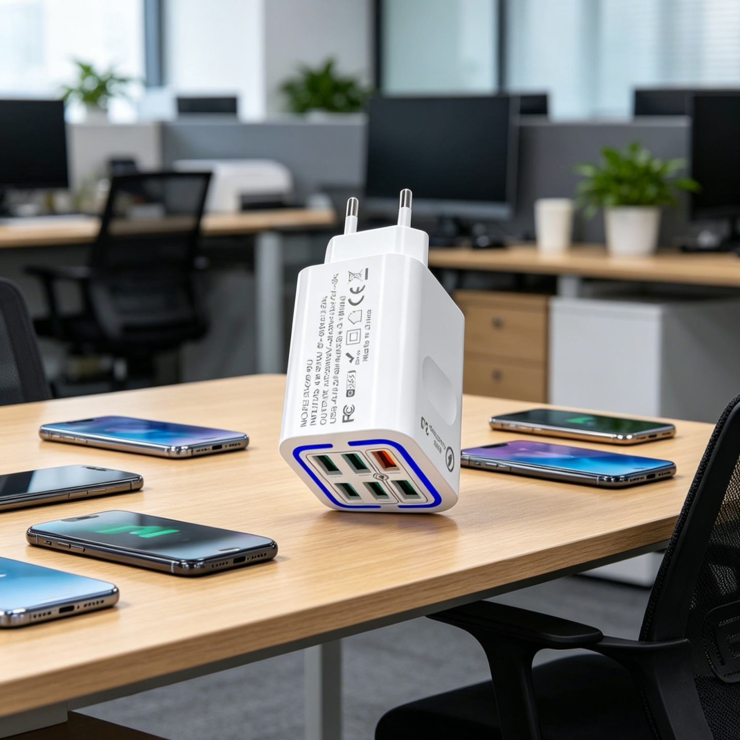 6 portos gyorstöltő | Utazási telefon töltő | Multi USB elosztó | Type-C gyorstöltő adapter | Intelligens fali töltő | Univerzális töltőáramkör