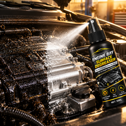 🚗⚡ Nagynyomású Motortér Zsírtalanító Spray - Gyors Olajoldás Elektronika Károsítása Nélkül 🛡️