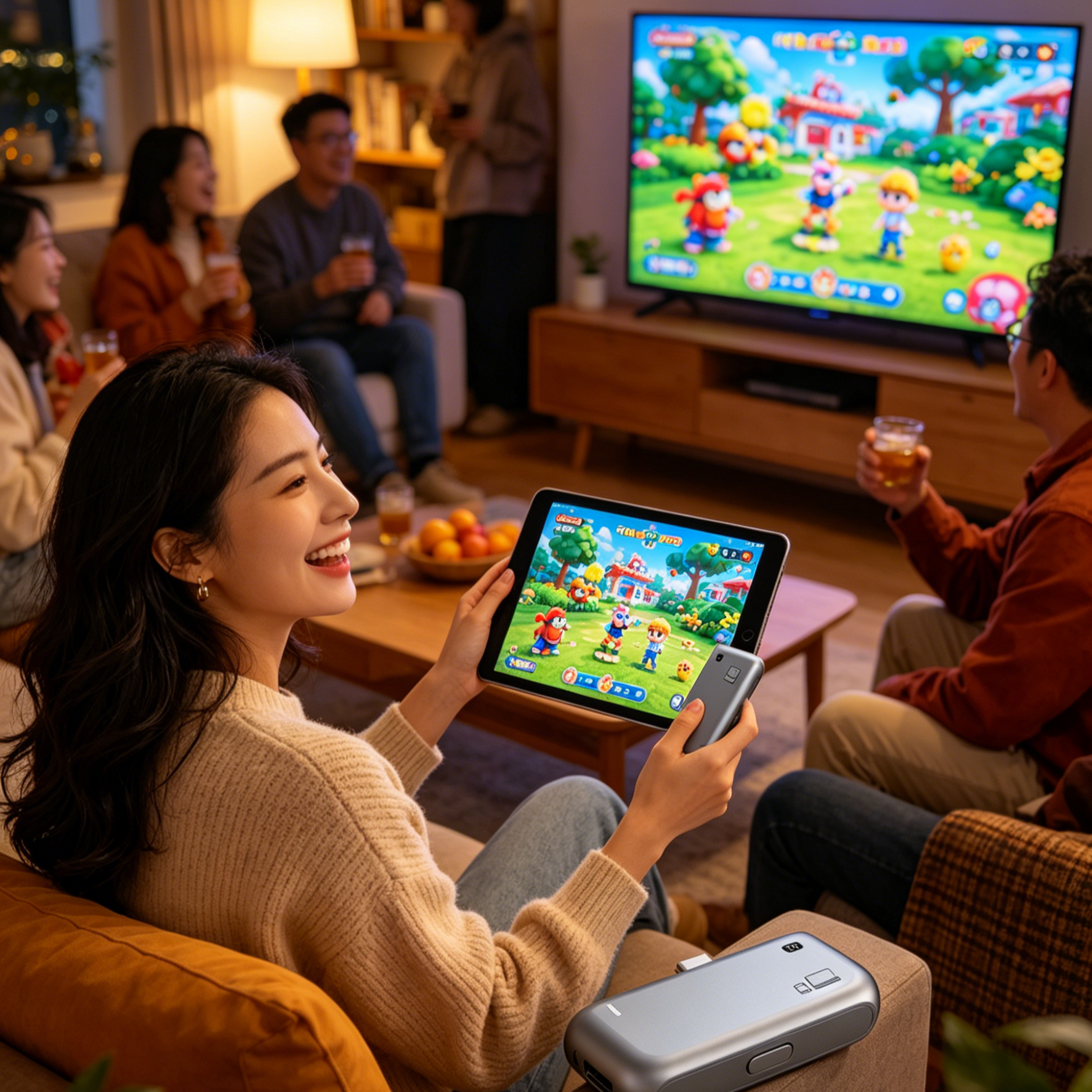 Vezeték Nélküli Képernyőtükröző Adapter | Ultra HD 4K, Akadozásmentes Plug & Play TV Okosító