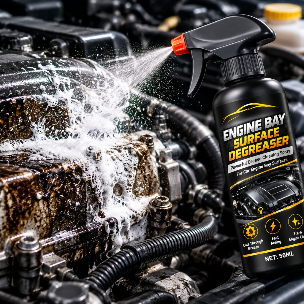 🚗⚡ Nagynyomású Motortér Zsírtalanító Spray - Gyors Olajoldás Elektronika Károsítása Nélkül 🛡️