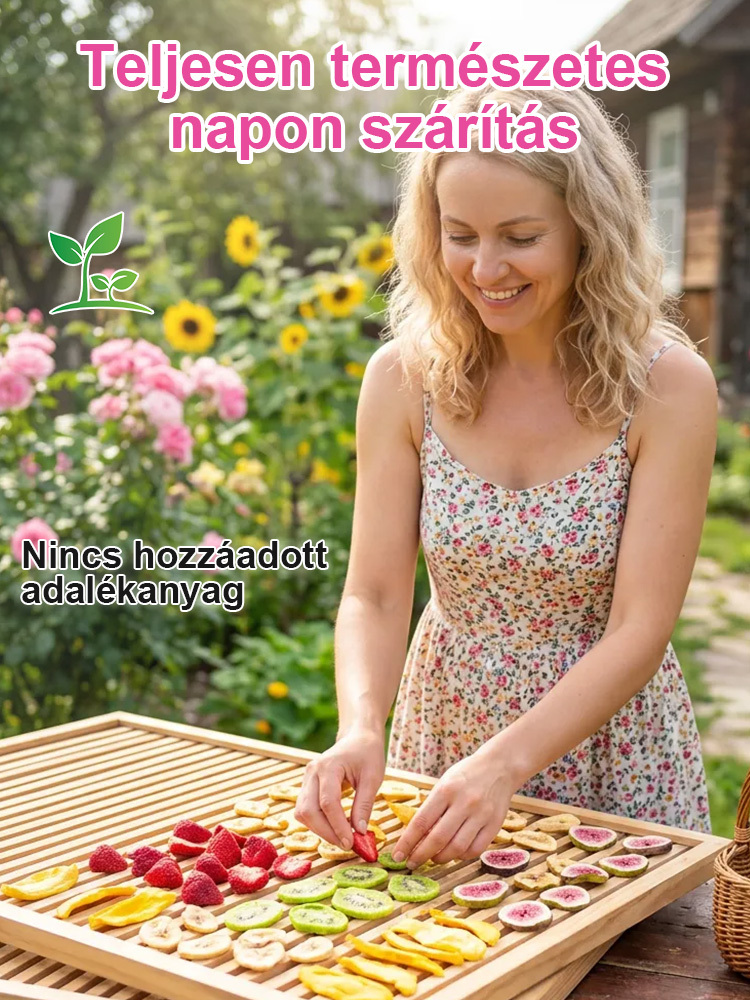 Szupermodell csalogató snack, olaj nélkül, 0 hozzáadott cukorral, vegyes gyümölcs-zöldség chips