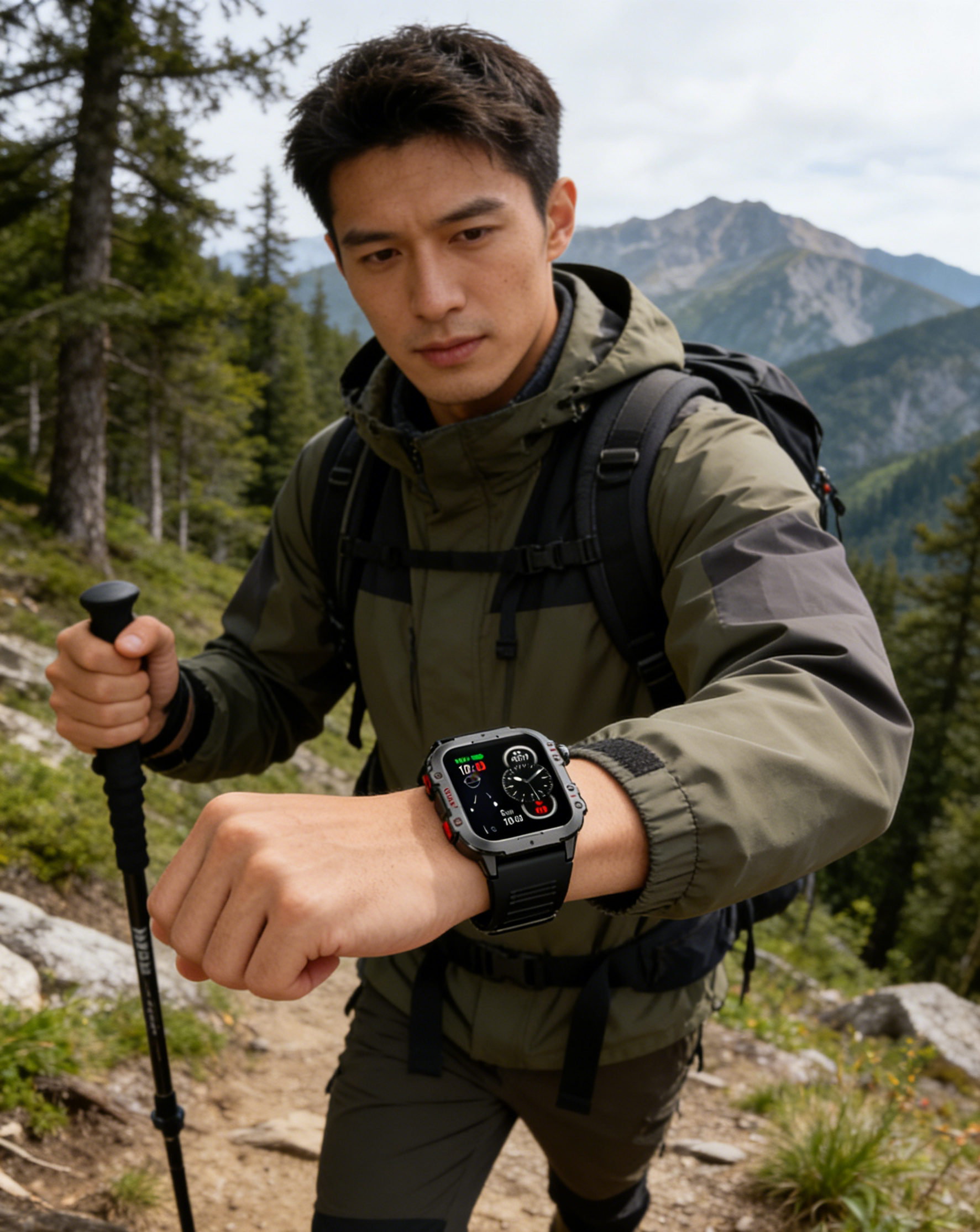OutdoorPro X Smartwatch: Extra fényes kijelző, katonai szintű tartósság és professzionális GPS funkciók