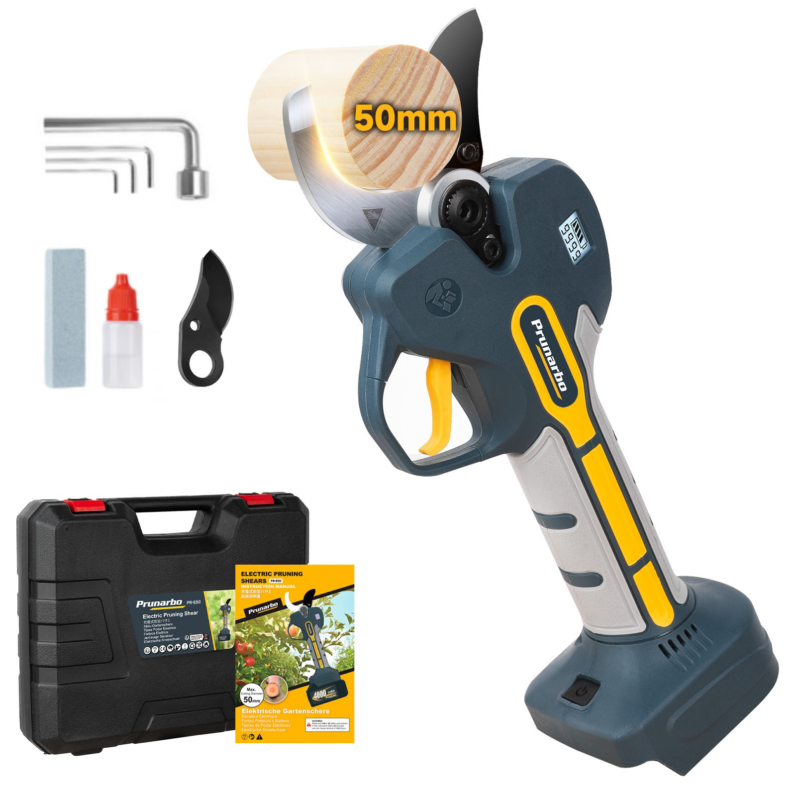 PR-E50 Tool Only -- 50MM 21V Electric Pruning Shears Only Pruner Body Machine