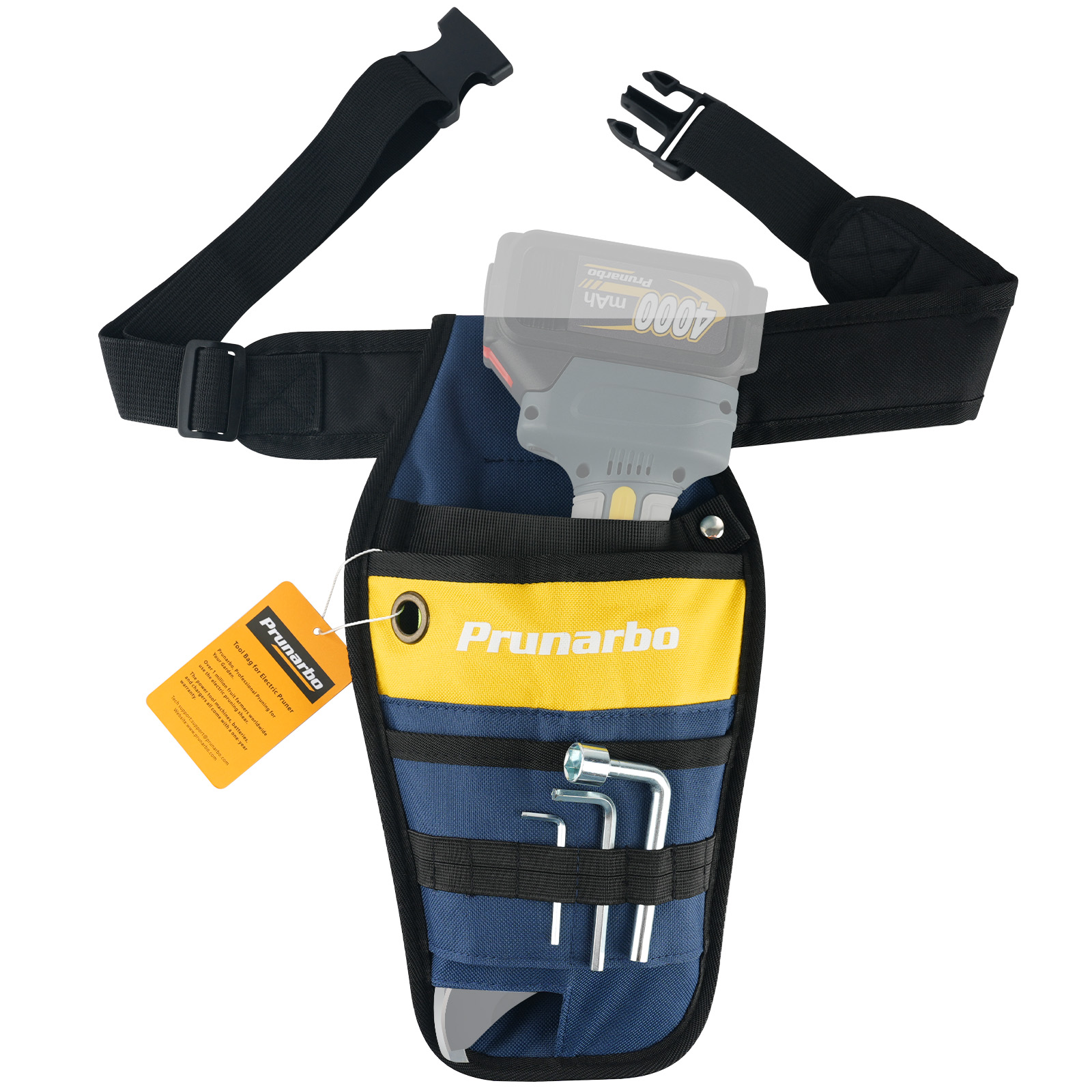 Prunarbo Pruner Holster with Belt Adjustable Durable Tool Pouch for Gardening Pruning Shears