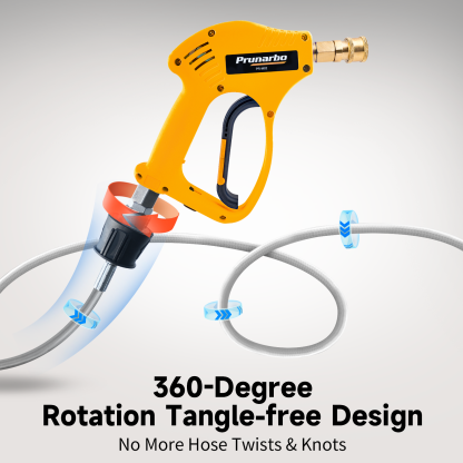 Snow Foam Cannon for Pressure Washer with 1/4” Quick Connector 5PCS Nozzle Tips -- Prunarbo PR-M02