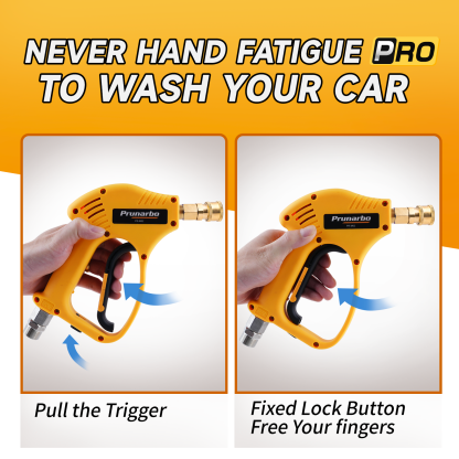 Snow Foam Cannon for Pressure Washer with 1/4” Quick Connector 5PCS Nozzle Tips -- Prunarbo PR-M02