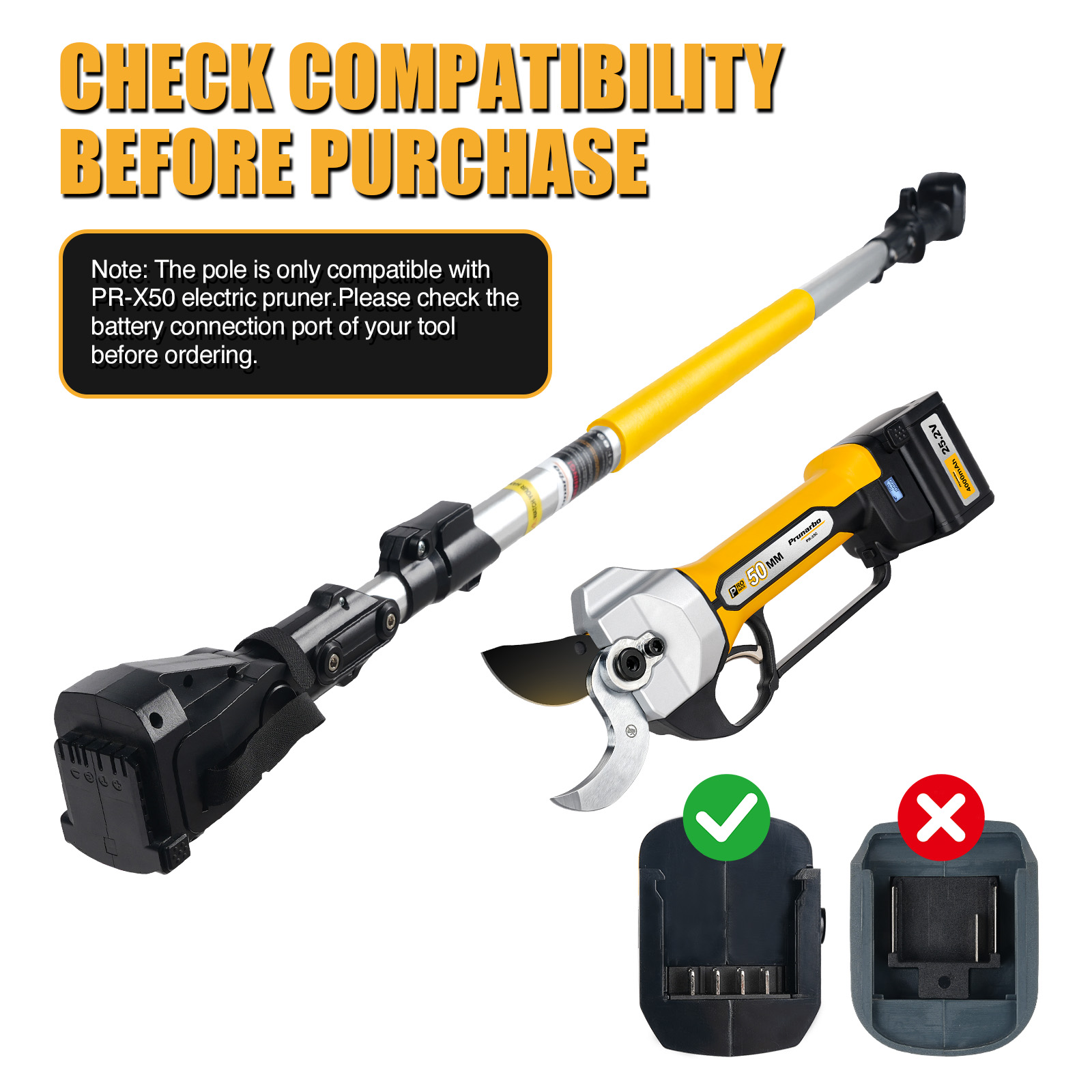 Prunarbo PR-XPole Extendable Pole for PR-X50
