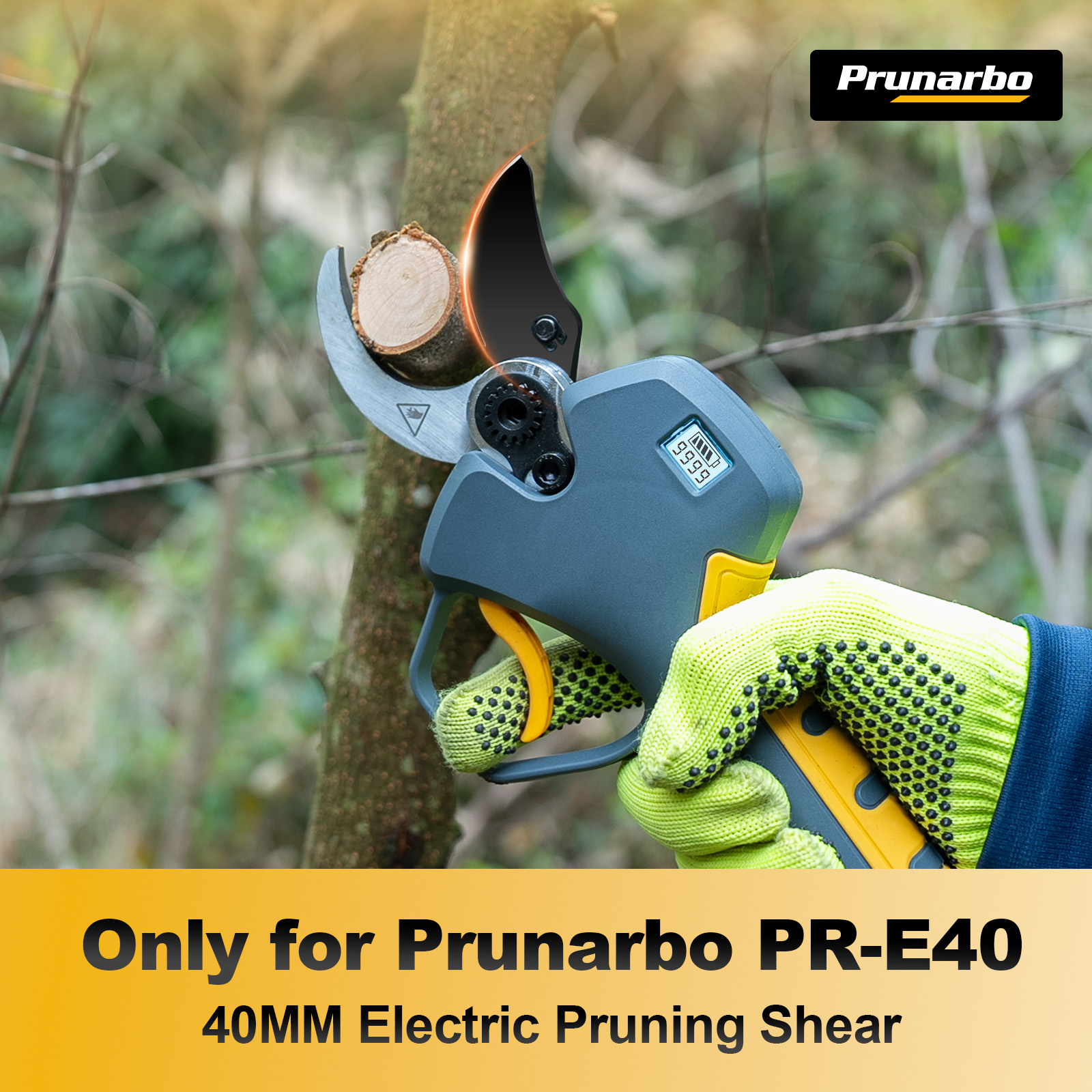 A pair of SK5 High Carbon Steel Replacement Blade for Electric Pruning Shears Cordless, Applicable Tree Pruner PR-E40, Sharp Durable for Professional Heavy Duty Use (Upper Blade+Lower Blade)