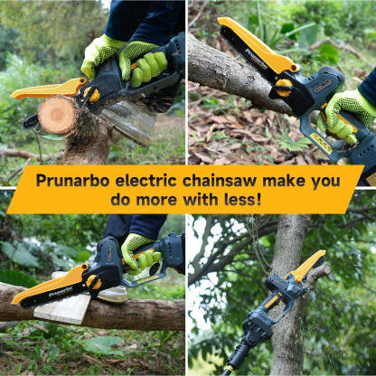 8 Inch Chainsaw Chain Replacement, 45 Drive Links .043" Gauge 1/4" LP Pitch Low-Kickback Fits Prunarbo PR-E8 8Inch Mini Electric Hand Saw Cordless for Wood Cutting Trimming Gardening Tool