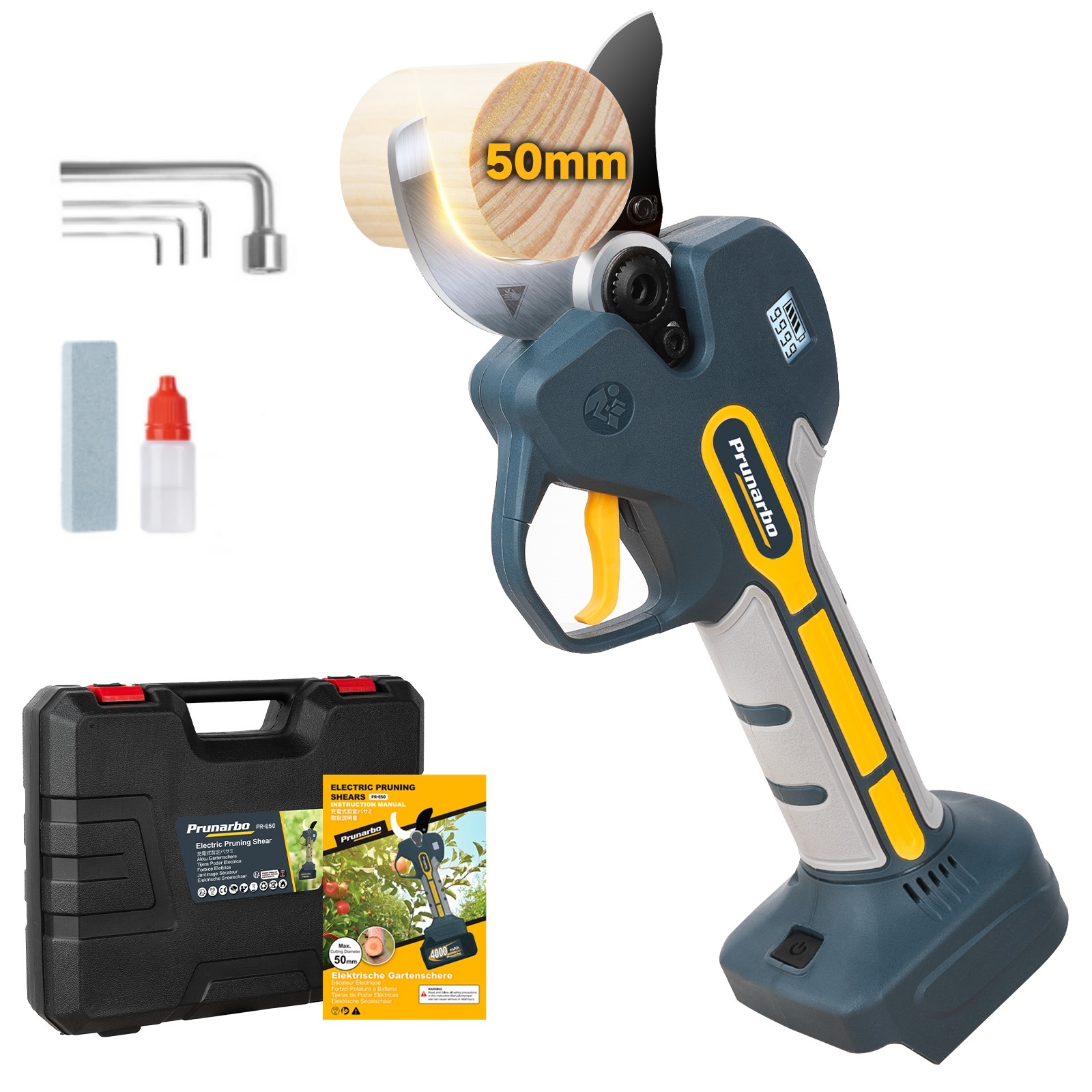 50MM 21V Electric Pruning Shears Only Pruner Body Machine -- Prunarbo PR-E50-body