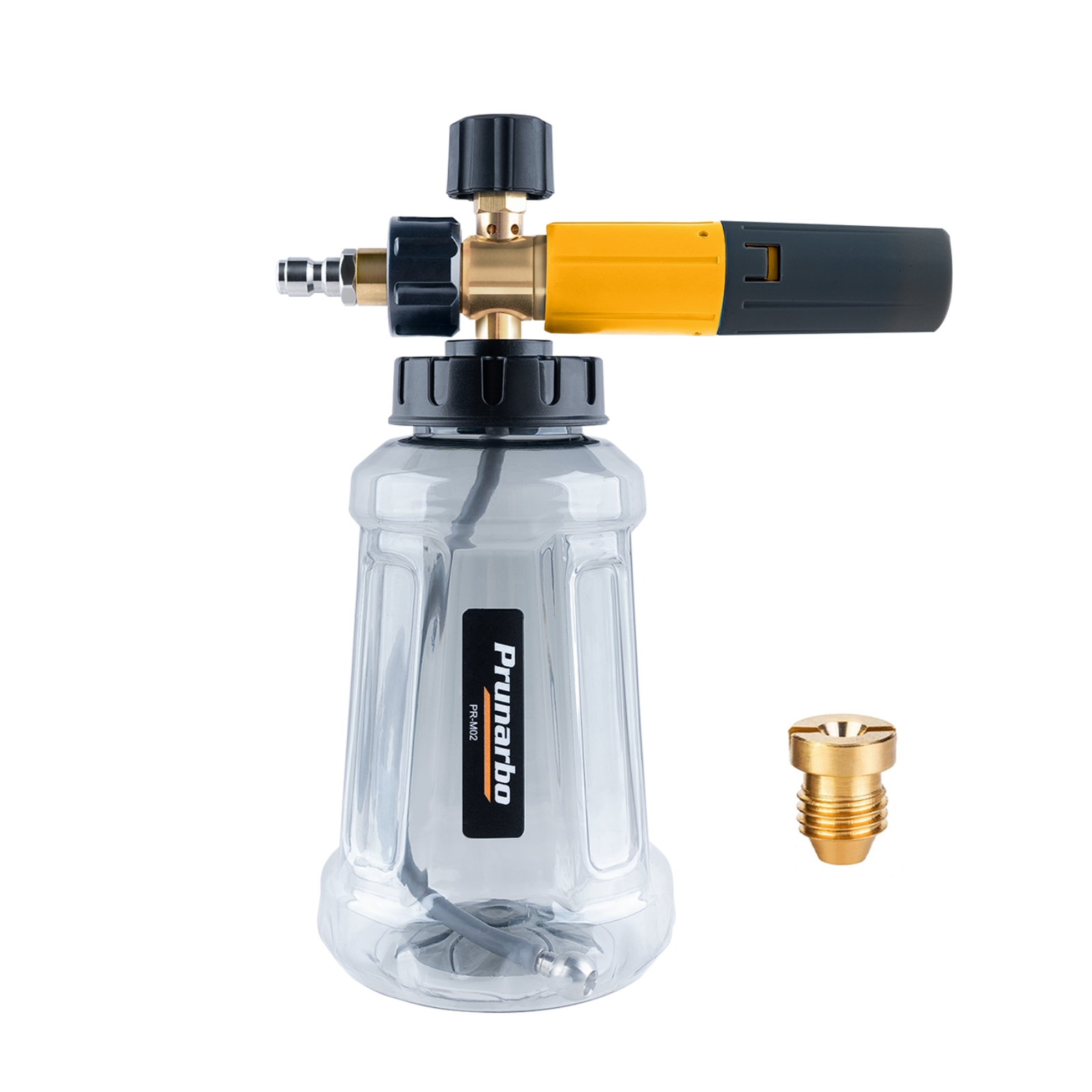 Premium Foam Cannon for Pressure Washer, Additional 1.1mm Orifice Wide Mouth Adjustable Thick Foam Lance with 1/4 Inch Quick Connector for Car Boat Truck and Commercial Wash 34 oz