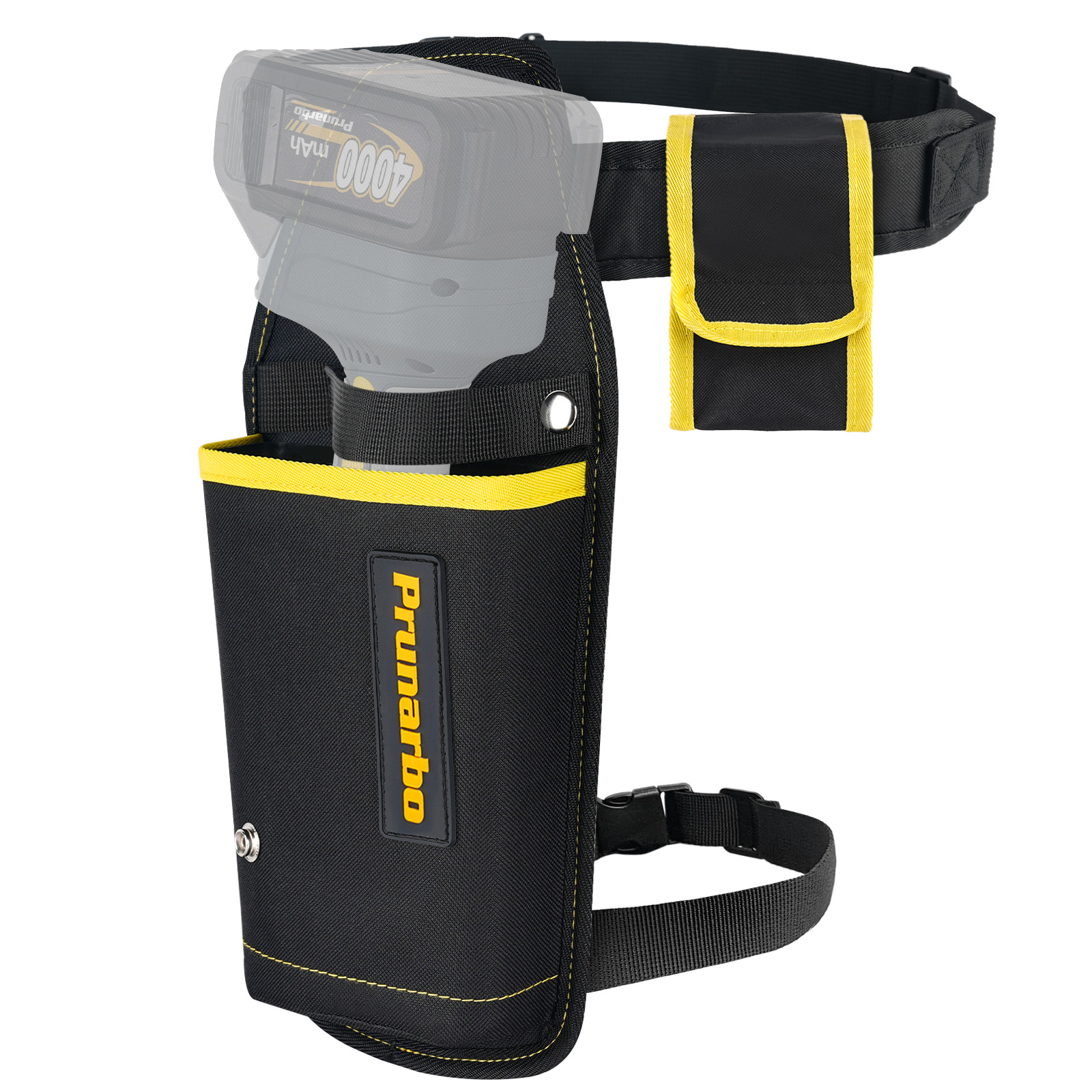 Prunarbo Hard Shell Pruner Holster with Waist Battery Bag for PR-X50 / PR-X40 Electric Pruning Shears, Protective Storage Case & Wearable Battery Pouch