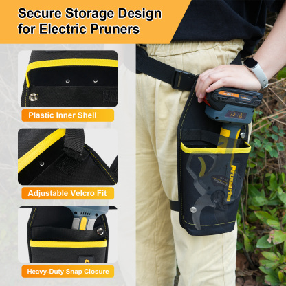 Prunarbo NEW Pruner Holster with Belt Thicker Version Plastic Liner Added