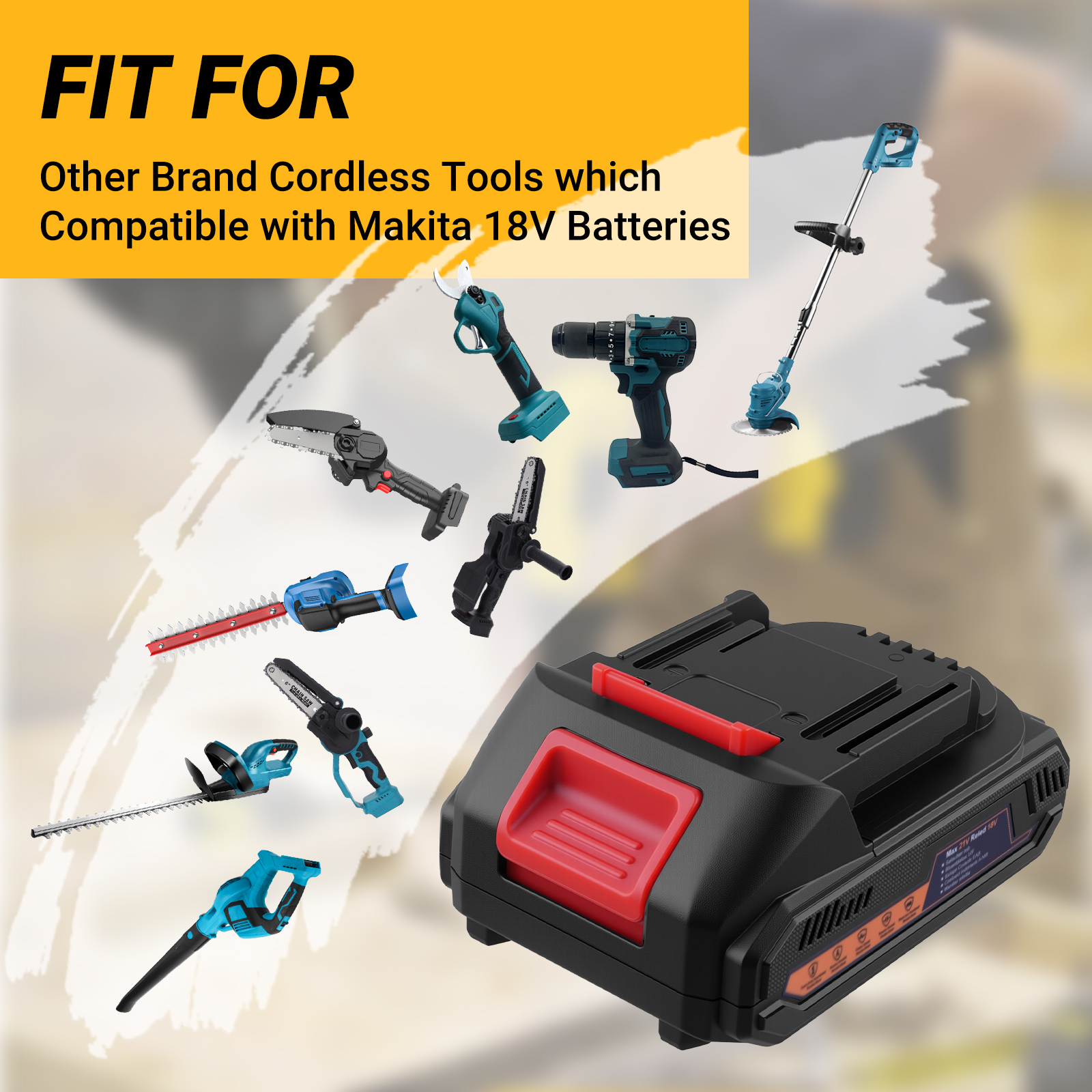 2000mAh 21V MAX 5C Lithium-ion Battery -- Prunarbo PR-002-Battery