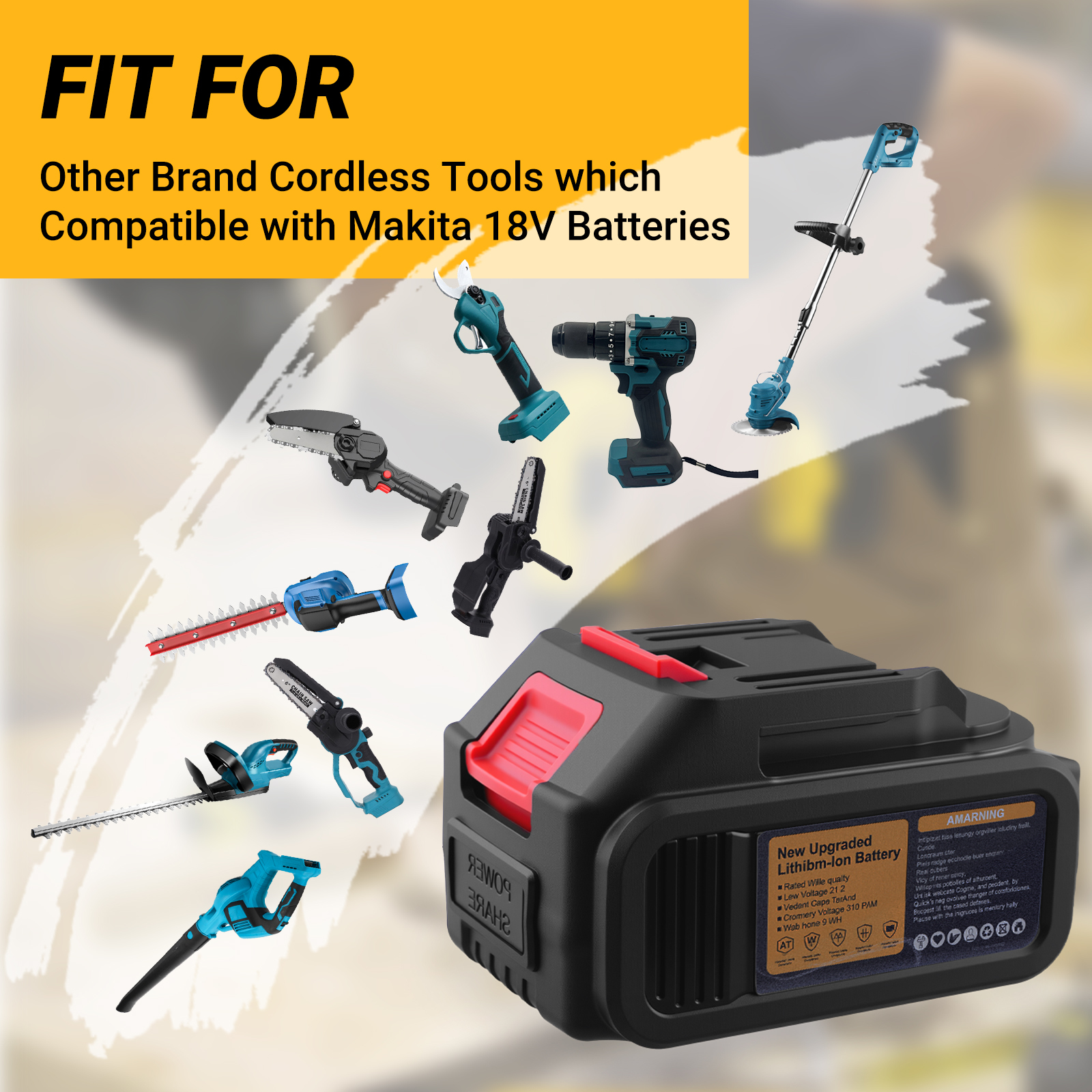 4.0 Ah 21V MAX 10C Lithium-ion Battery -- Prunarbo PR-001-Battery