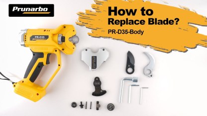 A pair of SK5 High Carbon Steel Replacement Blade for PR-D35 Electric Pruning Shears Cordless, Sharp and Strong Professional Heavy Duty (Upper + Lower)