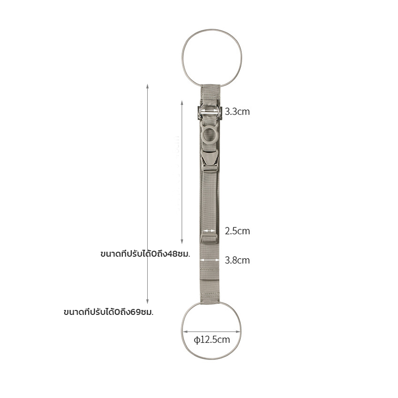✈️เสื้อคลุม/กระเป๋าเป้/ของฝากใส่ไม่พอ? เพียงล็อกสายรัดก็กลายเป็นระบบขยายได้ในพริบตา! ปลดปล่อยมือของคุณได้อย่างง่ายดาย!