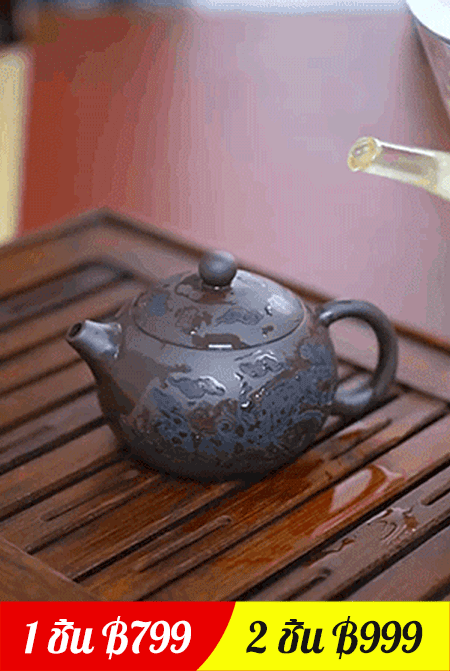 🎨กาน้ำชามังกรและนกฟีนิกซ์เปลี่ยนสีทรายสีม่วง 🥰เทน้ำเดือดลงไป ตัวหม้อจะรู้สึกถึงอุณหภูมิและสีที่เปลี่ยนไป