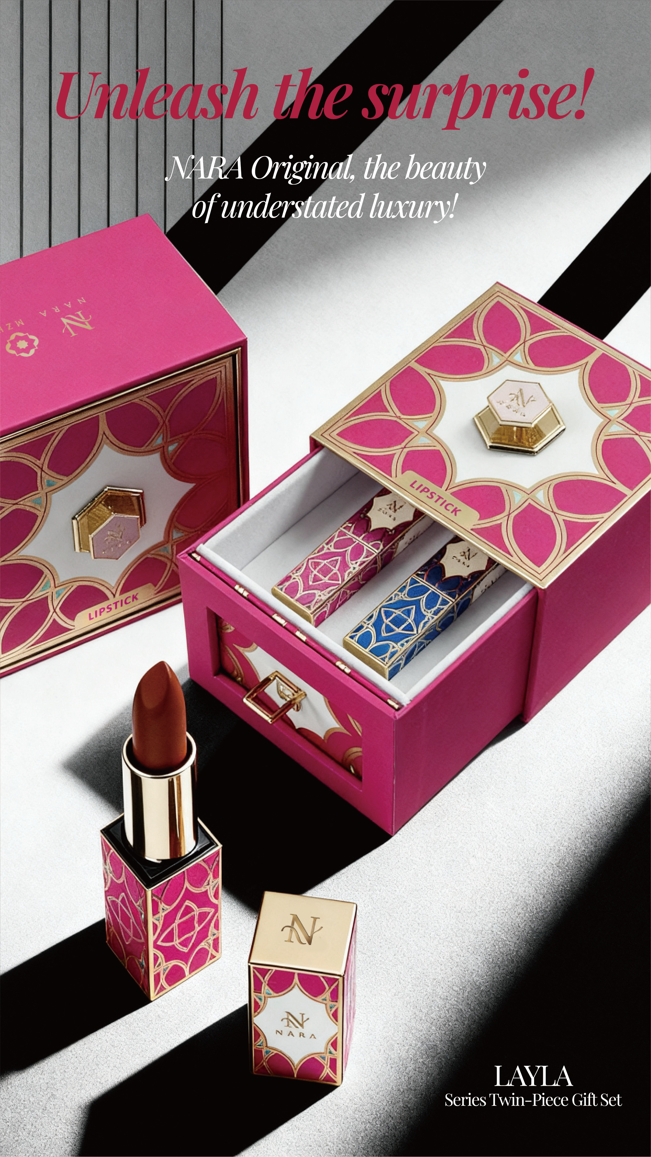 NARA&MZH Collaboration Muslim Lipstick Long Lasting Moisturizing Lip Tint Matte Lip Balm Color Lip Makeup