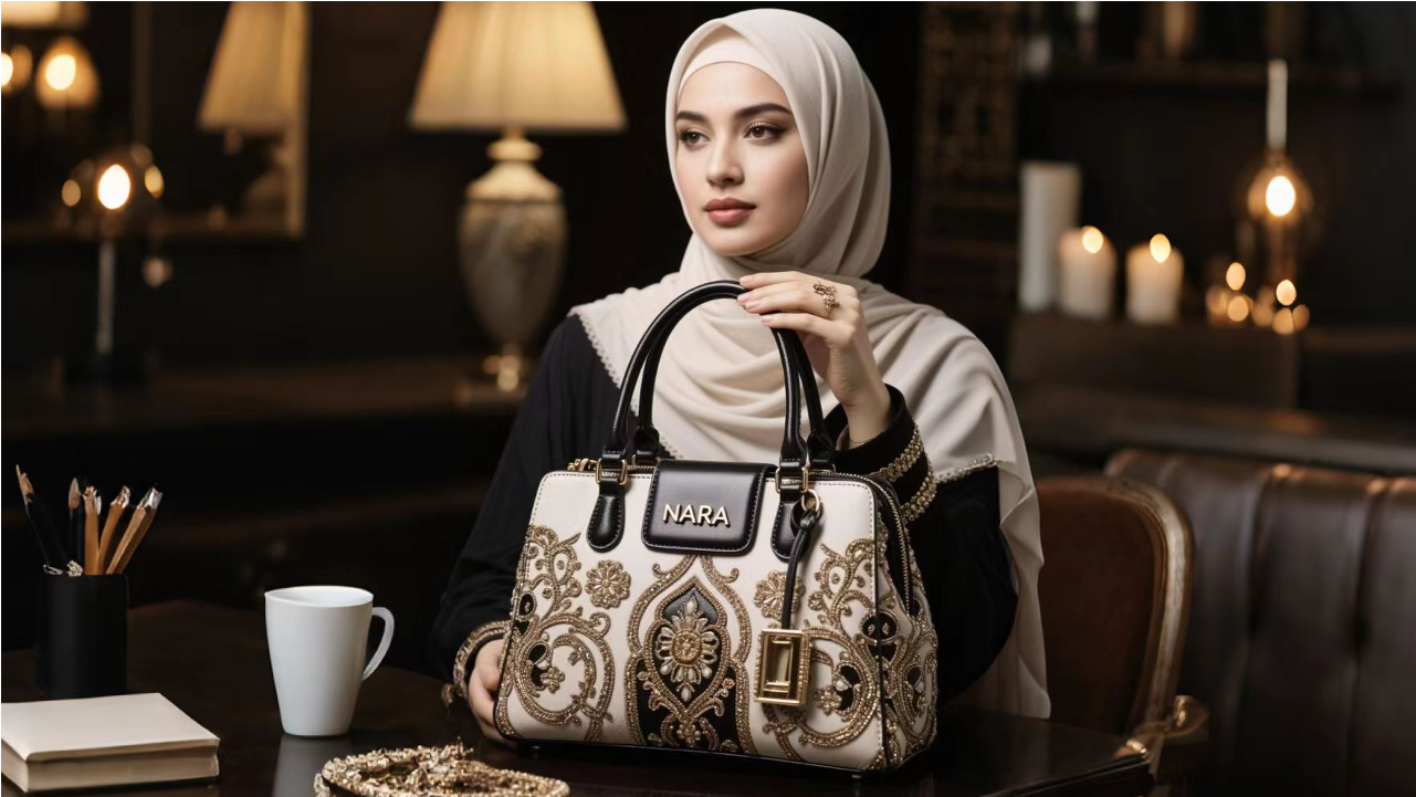 NARA Off-White + Black  Bag