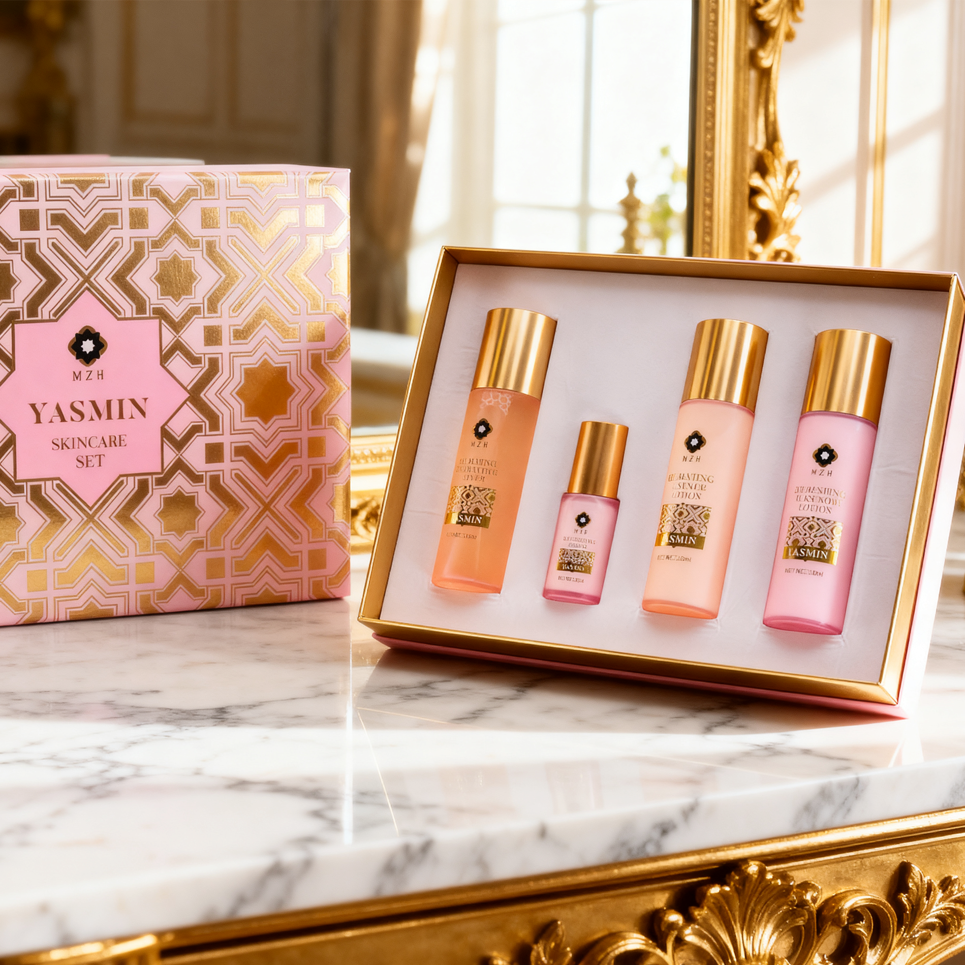 YASMIN Premium Set( including soothing moisturizer, moisturizing essence, nourishing essence, body)