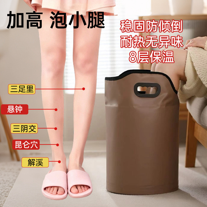 Folding foot bath bucket