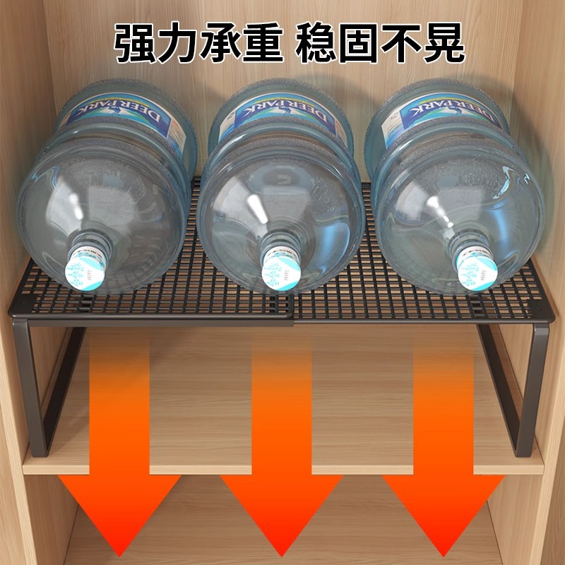 可伸缩衣柜收纳分层神器置物架鞋架