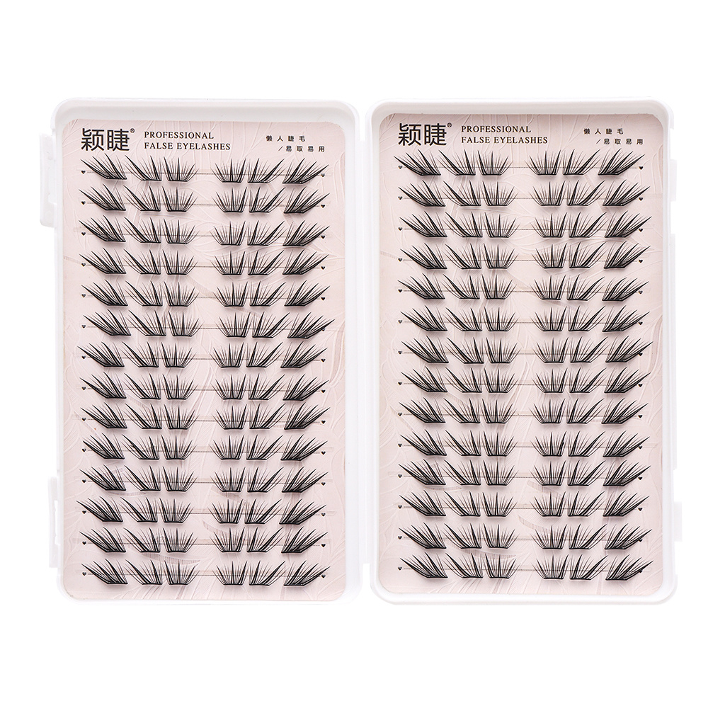 Free-apply false eyelashes with built-in eyeliner